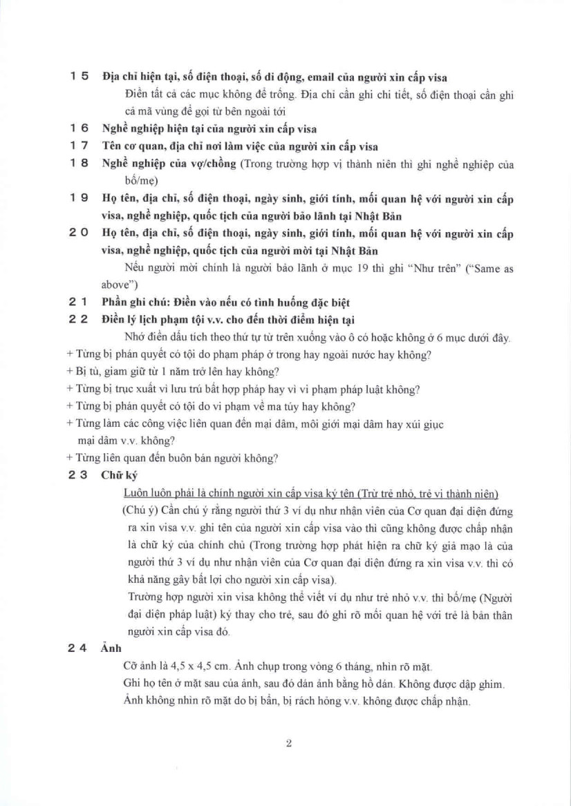 hướng dẫn xin visa đoàn tụ ở nhật