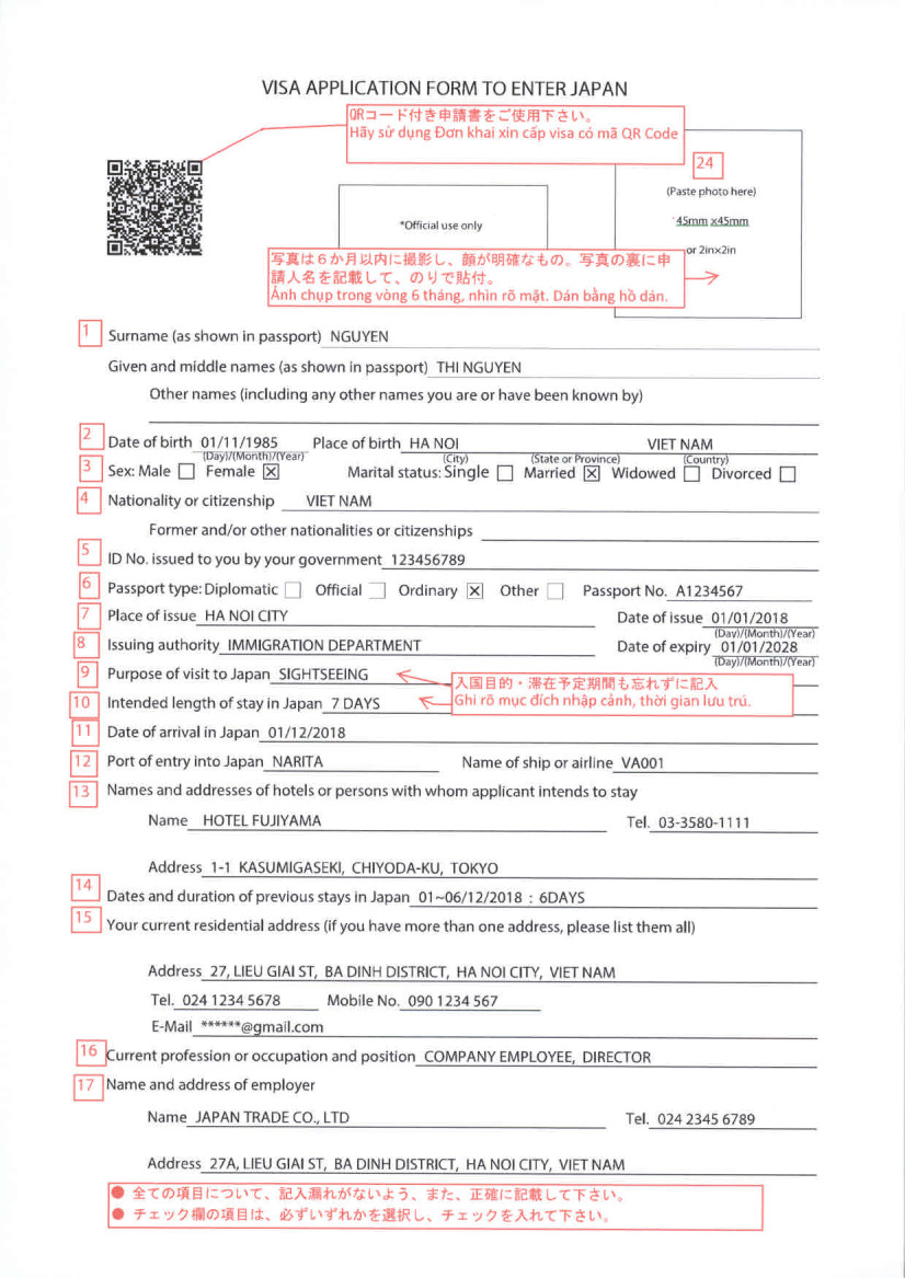 hướng dẫn xin visa đoàn tụ ở nhật