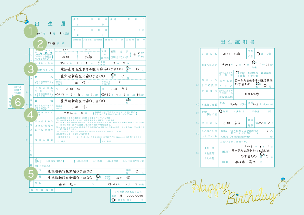 hướng dẫn thủ tục sau sinh cho em bé sinh tại nhật