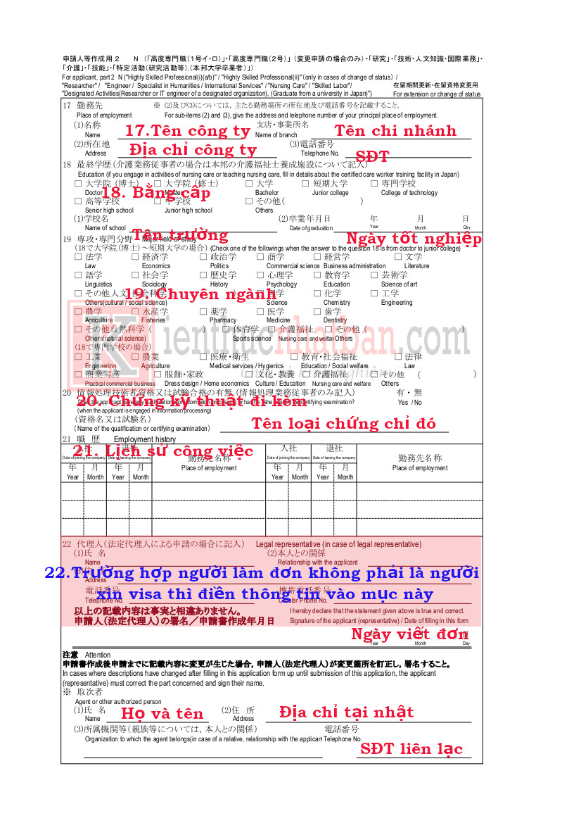 chuyển đổi visa tại nhật